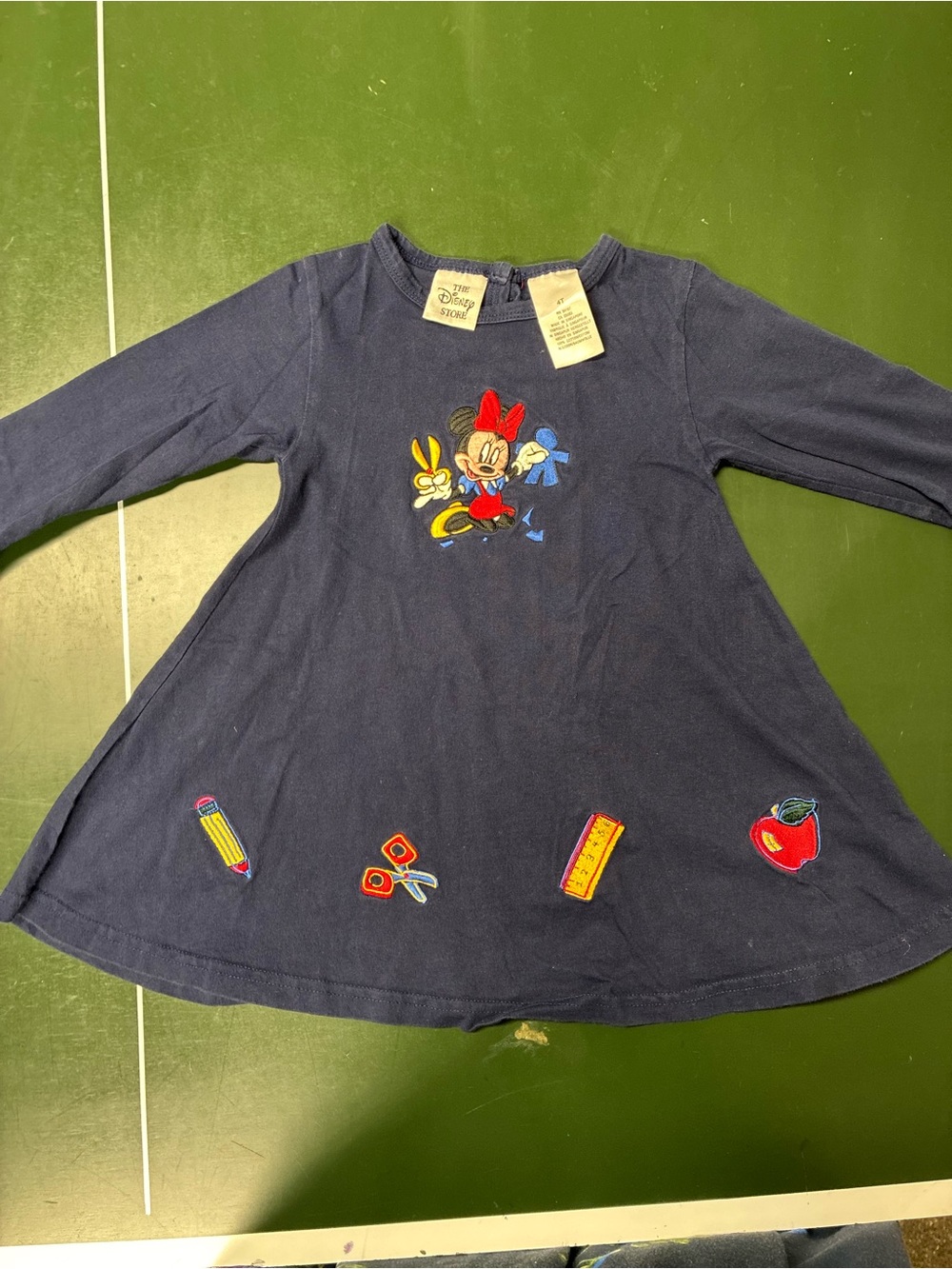 Vintage Disney Minnie Mouse Back to School Dress 4T
